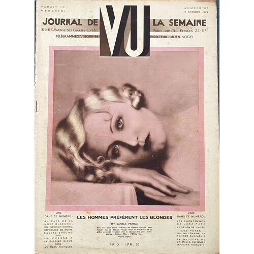 Magazine Vu Nº82 Du 9 Octobre 1929