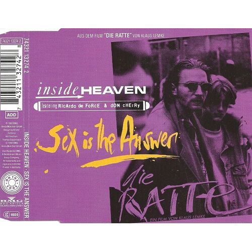 Inside Heaven Feat. Ricardo De Force & Don Cherry – Sex Is The Answer - Cd Maxi