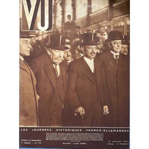 Magazine Vu Nº175 Du 22 Juillet 1931