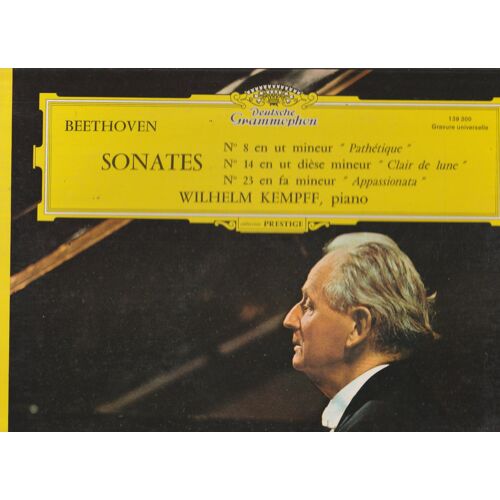 Lp 33 Beethoven Sonates N° 8, 14 Et 23 Piano Wilhelm Kempff Dgg 139 309 1965