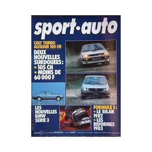 Sport Auto 251 De 1982 Bmw 323i,320i,Alfasud Ti 1.5 Quadrifoglio Verde,Mitsubishi Colt Turbo,Fuego Td,Jabouille,Bandama
