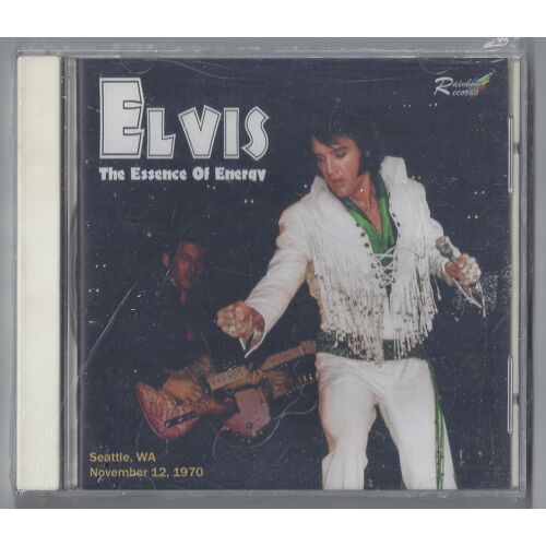 Elvis Presley The Essence Of Energy Live In Seattle 12/11/1970 Show De Soirée The Coliseum Livret 20 Pg Cd 19 Titres Édition Limitée 300 Ex Excellent Audience Label Rainbow Boitier Scellé Très Rare