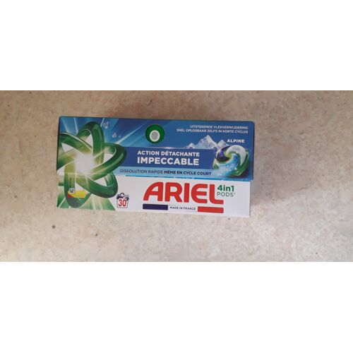 Lessive Ariel Pods 4 en 1 Alpine - 30 pods
