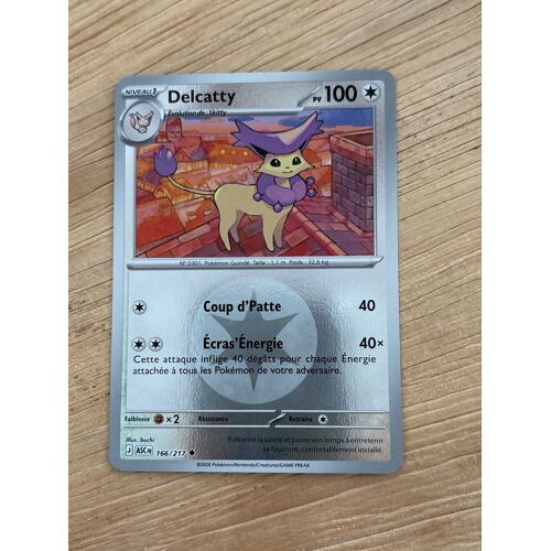 Carte Pokémon – Delcatty – 166/217 – Reverse Holo