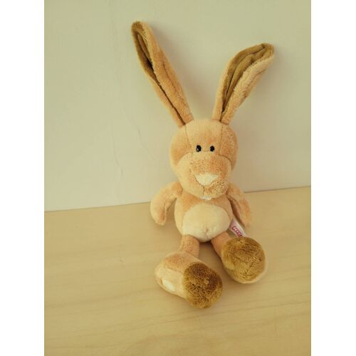 Doudou lapin marron nici