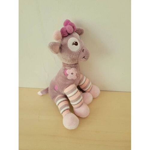 Doudou girafe violette Arthur etblola bebisol