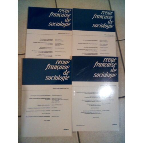 Revue Française De Sociologie