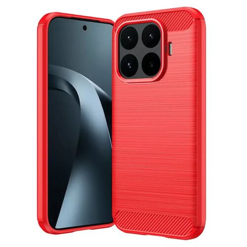 Coque pour Xiaomi 17T 5G - housse etui silicone gel carbone + verre trempe - ROUGE