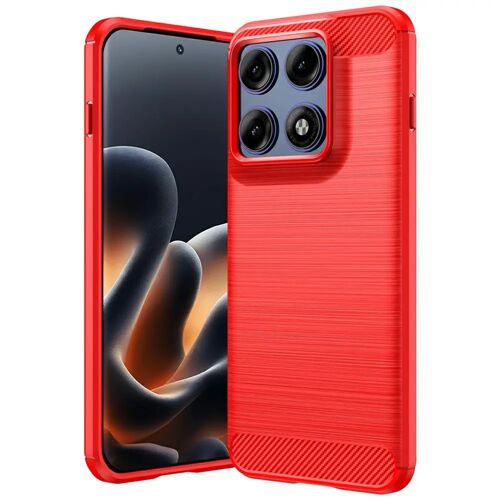 Coque pour Motorola Edge 70 Pro 5G - housse etui silicone gel carbone + film ecran - ROUGE