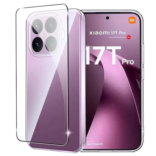 Coque pour Xiaomi 17T Pro 5G - housse etui silicone gel fine + film ecran - TRANSPARENT TPU