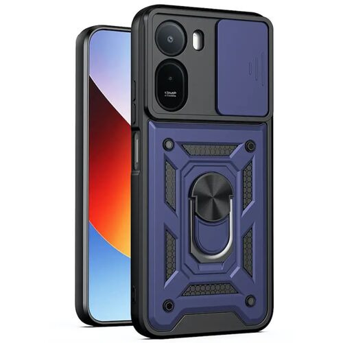 Coque pour Xiaomi Redmi A7 Pro - housse etui rigide anti choc + verre trempe - BLEU FONCE