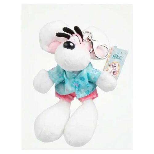 Porte-clés peluche - DIDDL - BE4750 - 15 cm - avec mousqueton - 100% recyclée