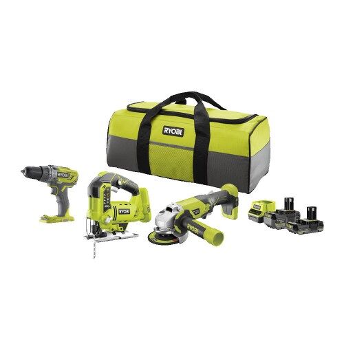 Pack 3 outils 18V ONE+¿ + 2 batteries 2,0 et 4,0Ah + sac - RCK183I-242S RYOBI