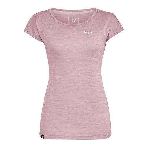 Salewa - Women's Puez Melange Dry S/S Tee - T-Shirt Taille 40, Rose