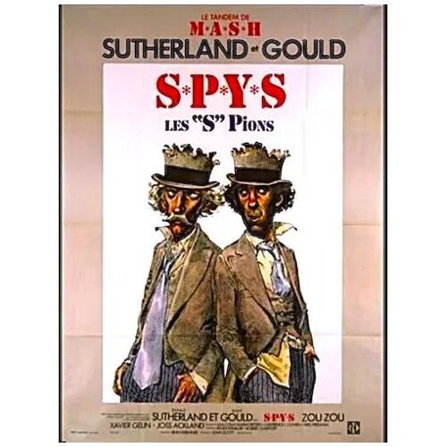 *** S.P.Y.S. (Les "S" Pions) De Irvin Kershner - 1975 - Donald Sutherland - Elliot Gould - Affiche Cinéma Originale Pliée - 120 X 160 (Moebius) - Comme Neuf ***