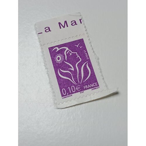 Timbre France Oblitéré Yvert N° 3732 Marianne De Lamouche 0,10 Violet Rouge 2005 Tt