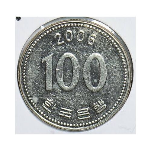100 Won Corée Du Sud 2006