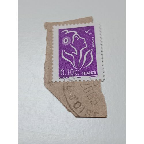 Timbre France Oblitéré Yvert N° 3732 Marianne De Lamouche 0,10 Violet Rouge 2005 S