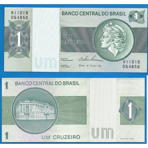 Bresil 1 Cruzeiro 1975 Sign 18 Billet Cruzeiros