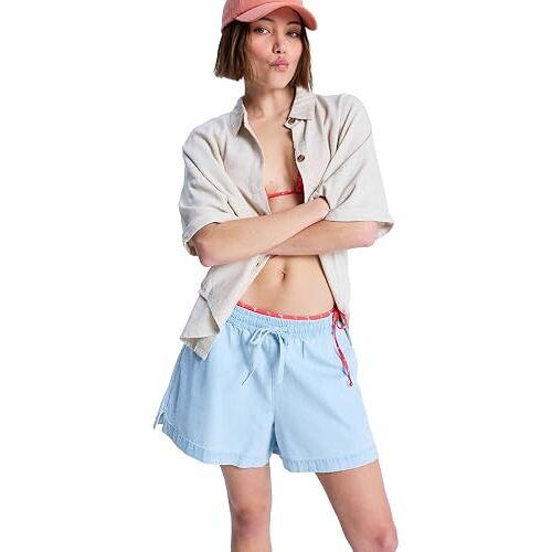 Roxy - Women's Lekeitio Break Mid Denim - Short Taille S, Bleu