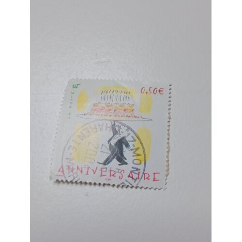 Timbre France Oblitéré 0,50 Yvert N° 3688 Timbre Pour Anniversaires. De 2004 R