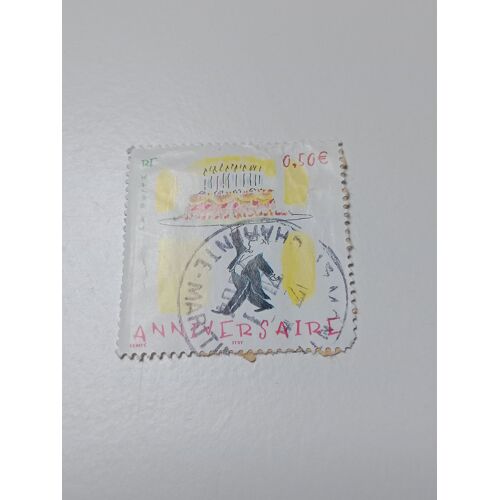 Timbre France Oblitéré 0,50 Yvert N° 3688 Timbre Pour Anniversaires. De 2004 S
