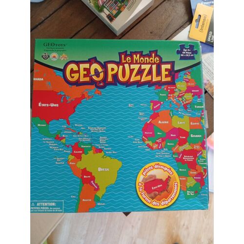 Le Monde Geo Puzzle (GeoToys) - 4 ans et + - 68 pièces