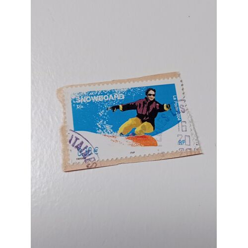 Timbre France 0,30 Oblitéré Yvert N° 3699 Sport De Glisse Snowboard De 2004