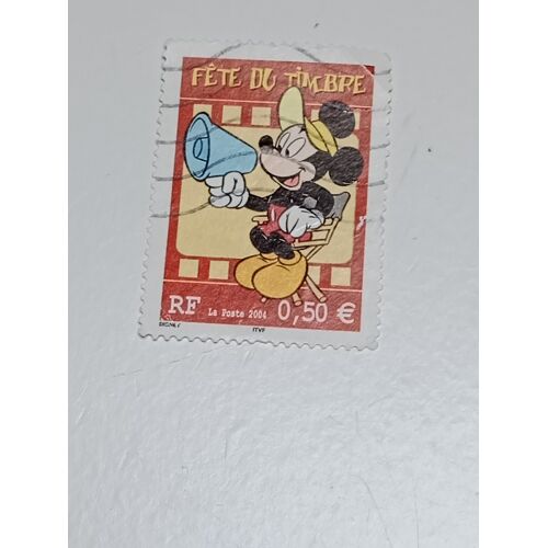 Timbre France 050 Yvert N° 3641 Oblitéré Fete Du Timbre Mickey De 2004
