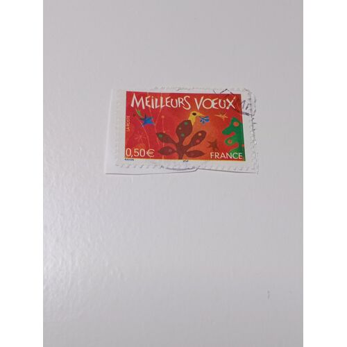 Timbre France Oblitéré 0,50€ Autoadhésif Yvert N° 0045 Et 3723 Meilleurs V?ux Étoile Oiseau De 2004