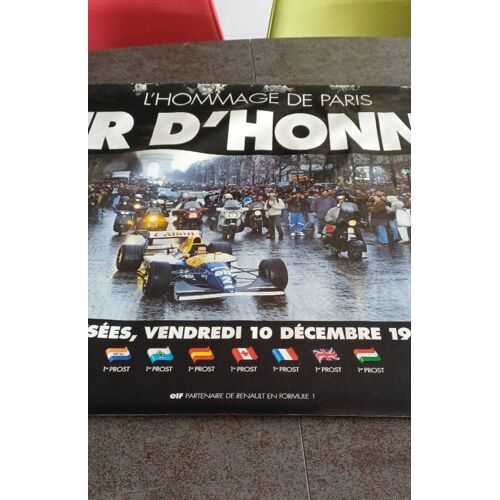 Affiche L'Hommage De Paris Champs Élysées 10 Décembre 1993