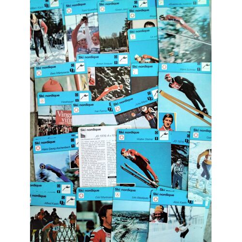 Fiches Sports Ski Nordique (Éditions Rencontre 1976-1979)