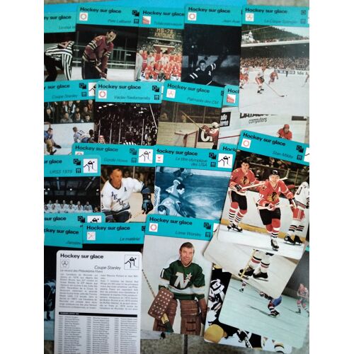 Fiches Sports Hockey Sur Glace (Éditions Rencontre 1976-1980)