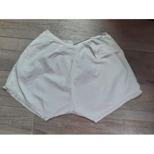 Ancienne Culotte Femme Coton Blanc 40