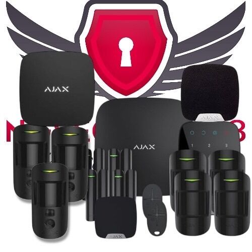 Kit Alarme AJAX Premium Noir – Protection Intelligente