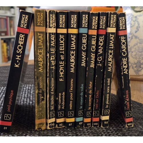 Lot De 10 Romans Collection Science Fiction Édition Super Luxe Fleuve Noir