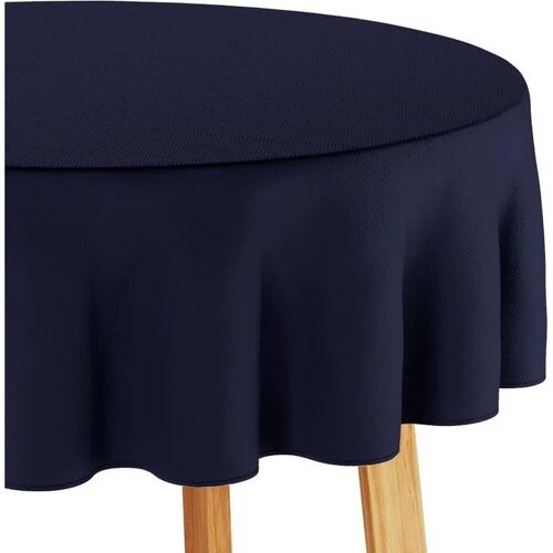 Nappe Ovale Jacquard Imperméable Anti-Taches 120x160 Cm Élégante Marine Revêtement Hydrofuge Pour Table Salle À Manger Cuisine