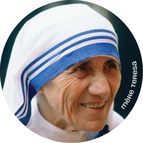 Mère Teresa (15x15cm) - Sticker/Autocollant