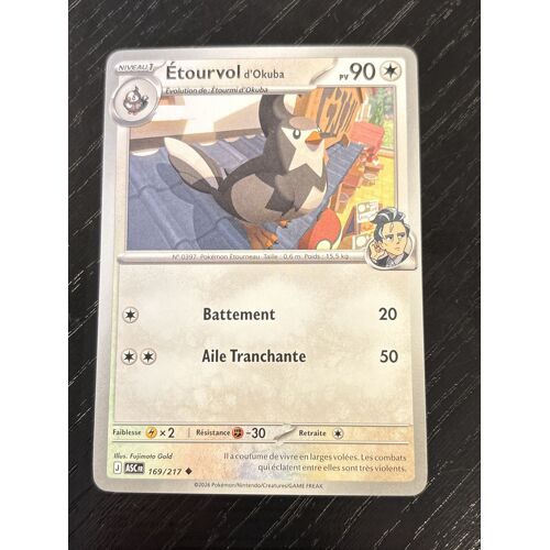 Carte Pokémon – Étourvol D’Okuba 169/217 