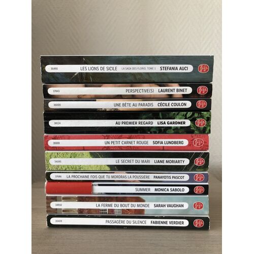 Lot De 9 Livres Le Livre De Poche