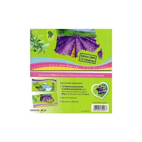 Flore Des Régions : La Flore Du Sud Bande Carnet 303 Année 2009 Autoadhésifs N° 303 304 305 306 307 308 309 310 311 312 313 314 Yvert Et Tellier Luxe