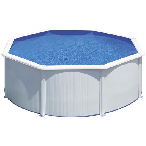 Gre KIT240ECO piscine hors sol Octogonal 4750 L Bleu et Blanc
