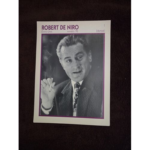 Fiche Acteur Robert De Niro Portraits De Stars Encyclopedie Cinema Bon Etat