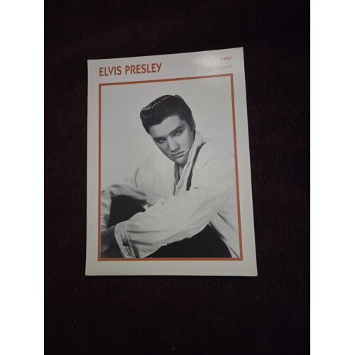 Elvis Presley Fiche Acteur Collection Portrait Stars Encyclo Cinema Bon Etat