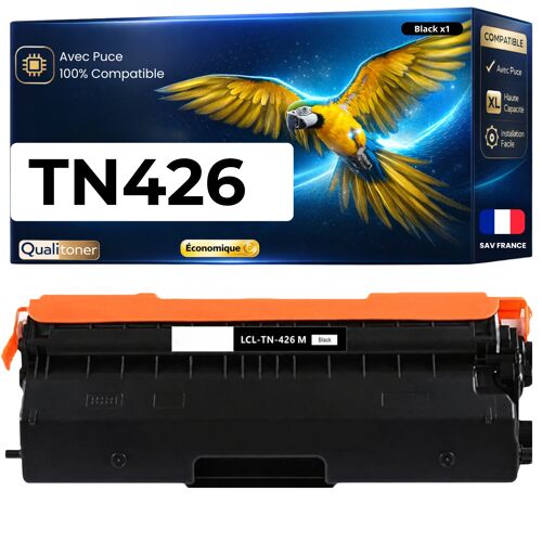 TN426 TN-426 toner compatible pour Brother HL-L8260CDW HL-L8360CDW MFC-L8690CDW noir haute capacité avec puce 6500 pages