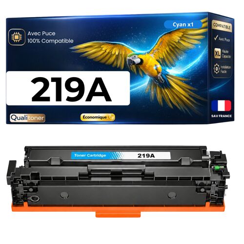 W2191A 219A Toner Cyan compatible pour HP 3202dn 3202dw 3302fdw MFP 3302dw 3302fdn haute capacité avec puce 1200 pages