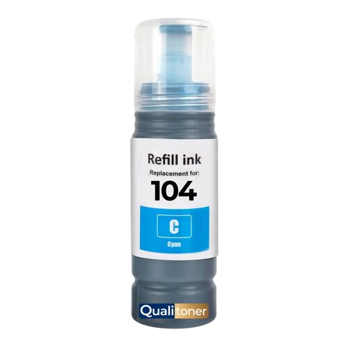 compatible pour Epson E104C C13T00P240 104 cyan 70 ml 4500 pages