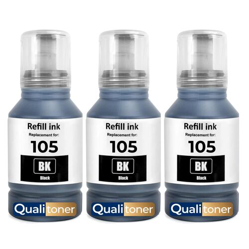 compatible pour Epson C13T00Q140 105 E105B noire pack 3 24000 pages