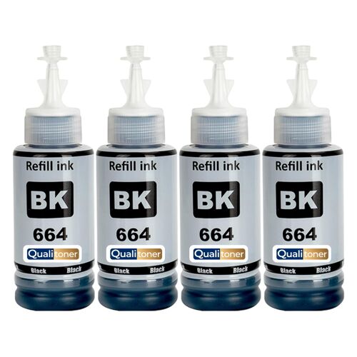 compatible pour Epson 6641 C13T66414A T6641 Noir Pack 4 4000 pages
