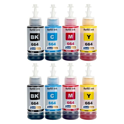 compatible pour Epson 6641 6642 6643 6644 Noir Couleurs Pack 8 4000 6500 pages